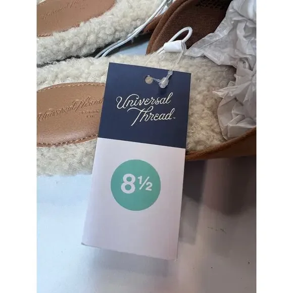 Universal Thread Zuri Flats Easy On Off Slides Cognac Brown Women's Size 8.5 - Picture 6 of 8